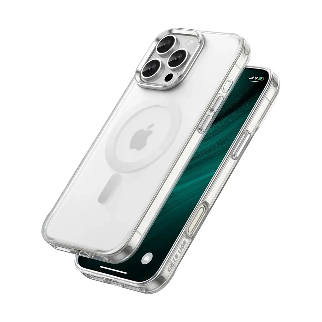 Green Lion Matte Mag Safe - WhiteTitanium
