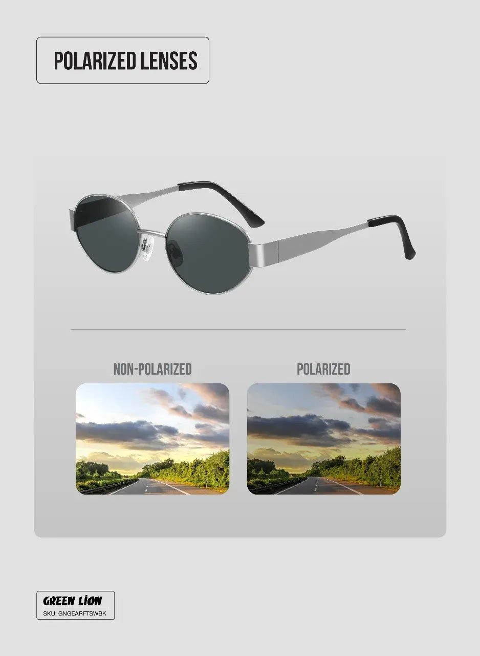 Green Lion Montara Sunglasses Silver – image 6