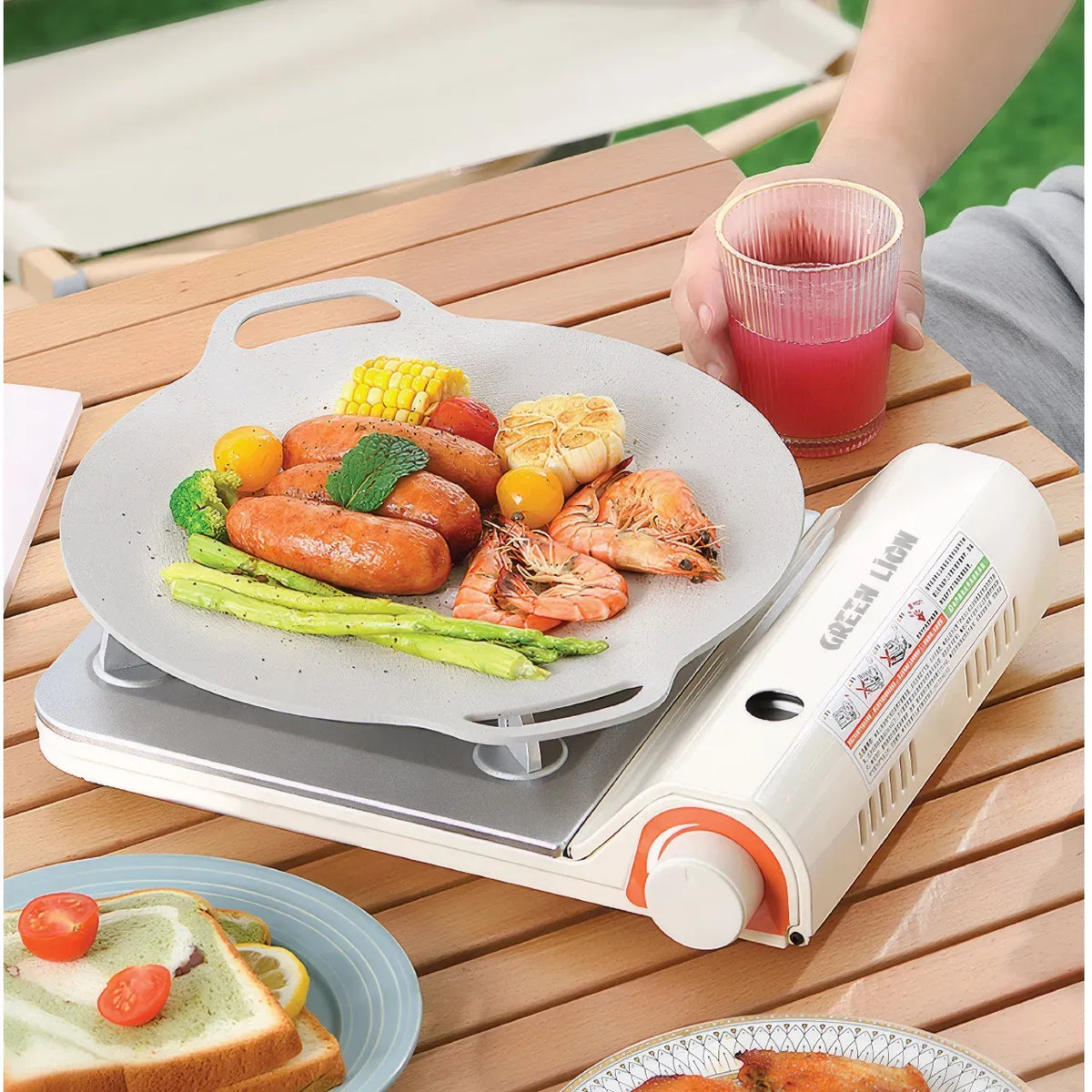 Green Lion Portable Outdoor Stove 3 5kw Beige – image 4