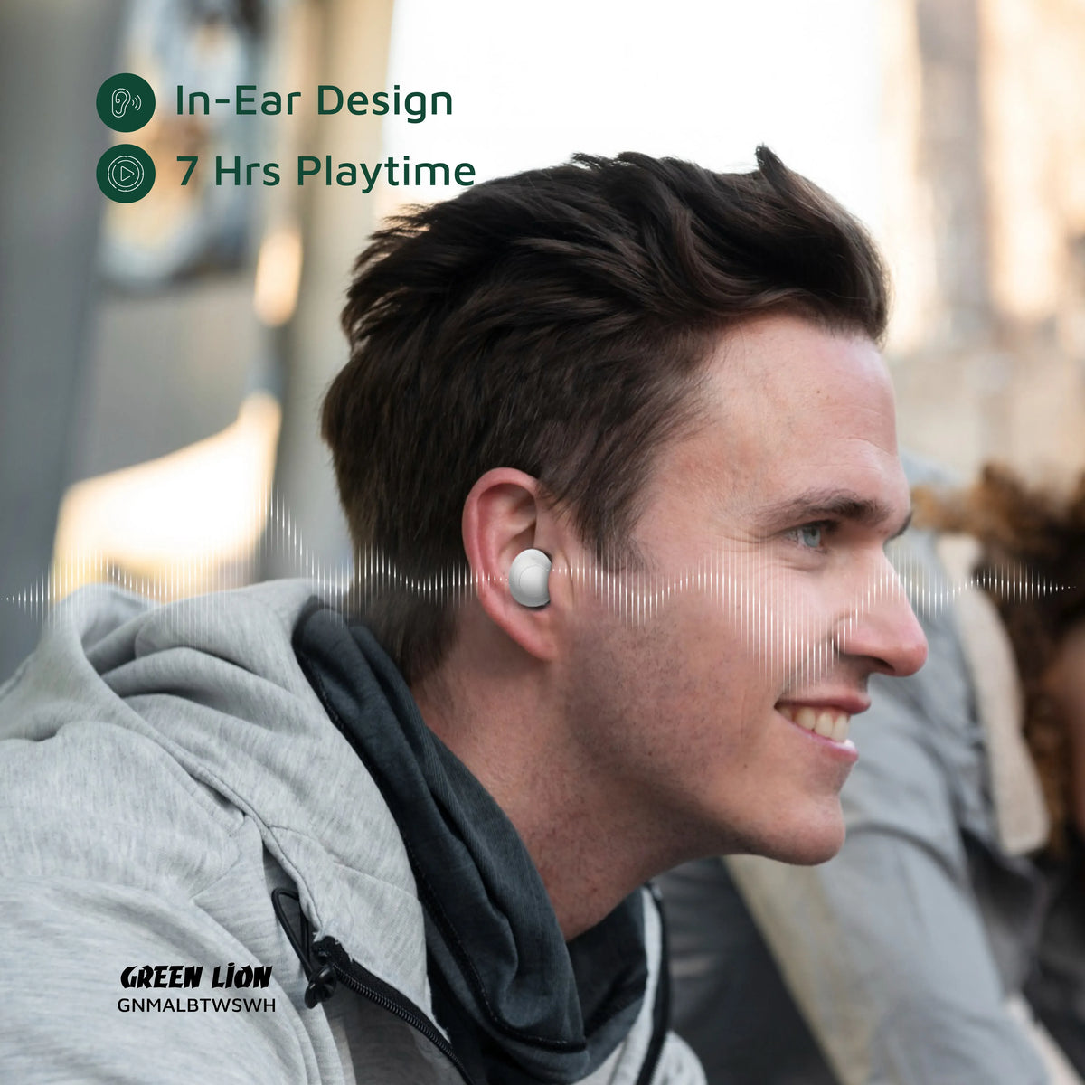 Green Lion Malbun True Wireless Earbuds - White – image 12