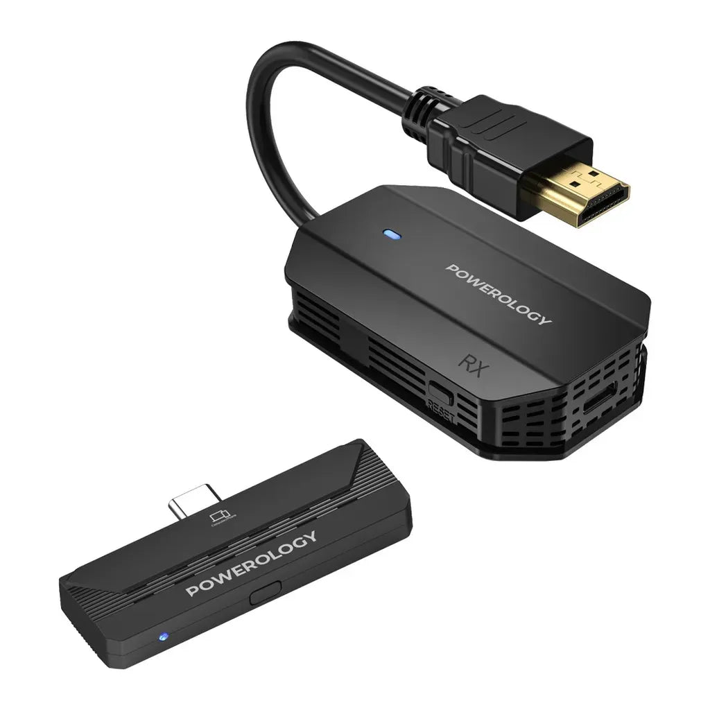 Powerology Wireless Hdmi Type C Adapter Audio Video Black – image 2