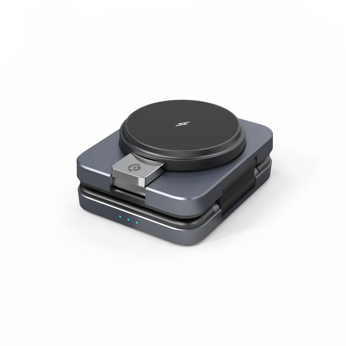 Powerology Qi2 15w MagSafe Iph15 Multi Device Charging Stand Black – image 6