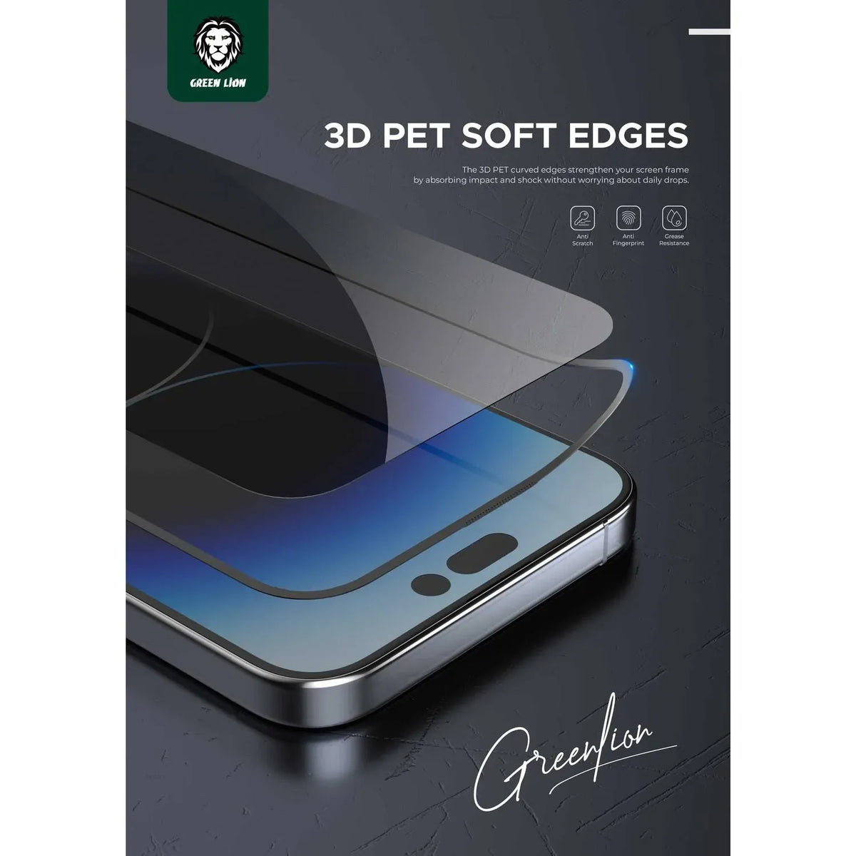 Green Lion 3 DHD-Pet Anti-Broken Soft Edge - Clear – image 12