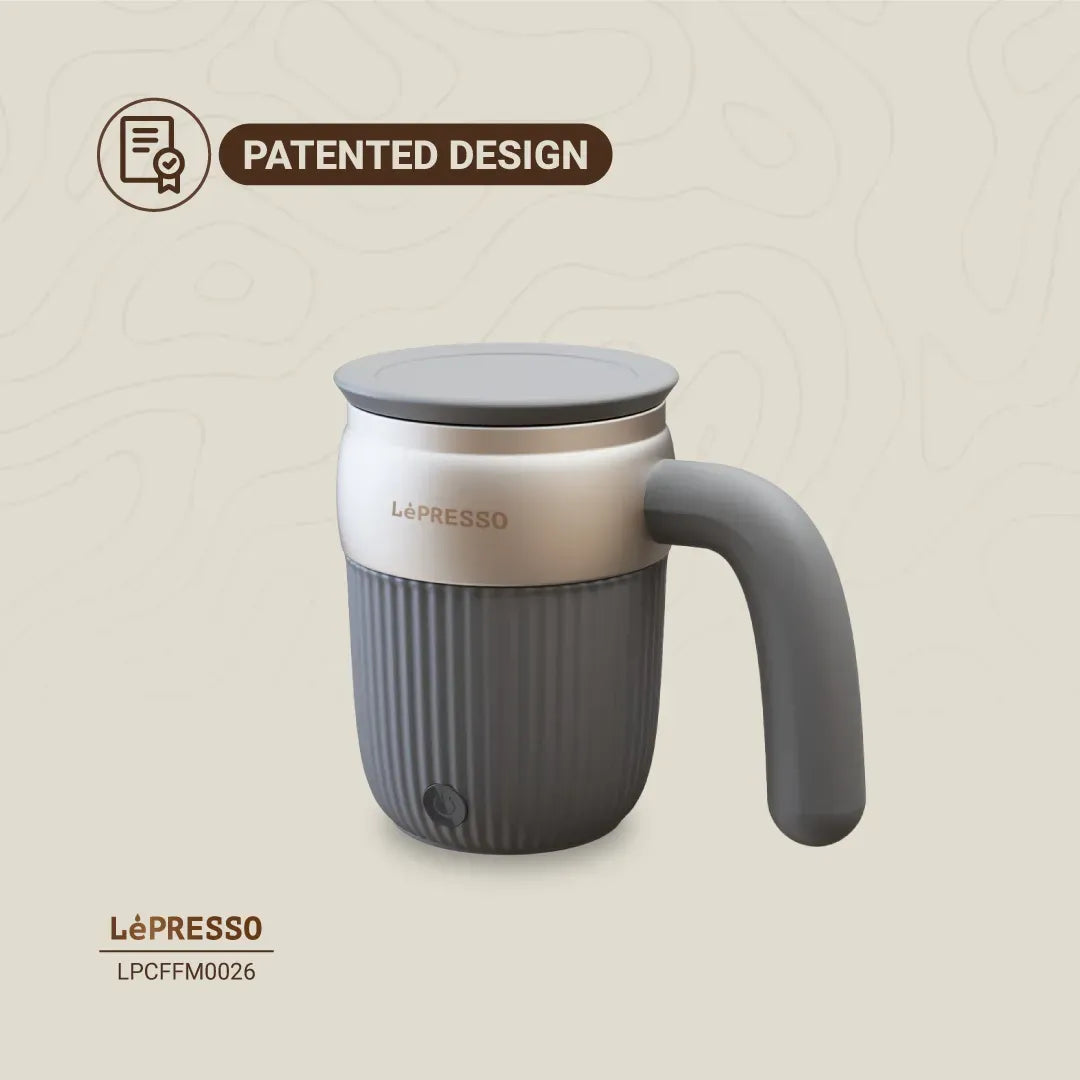 LePresso Auto Magnetic Stirring Mug 450ml Gray – image 4