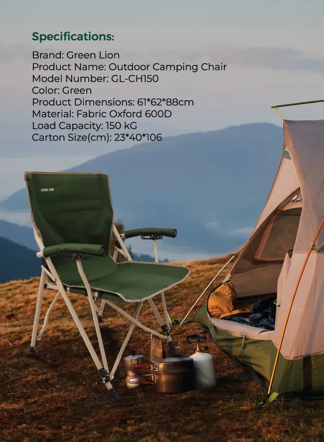 Green Lion Outdoor Camping Chair – image 6