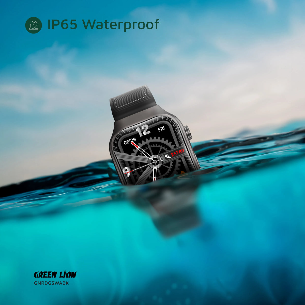 Green Lion Ridge Smart Watch - Black&Black – image 11