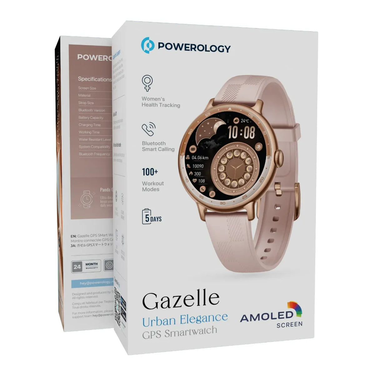 Powerology Gazelle Urban Elegance GPS Smartwatch - Pink – image 6