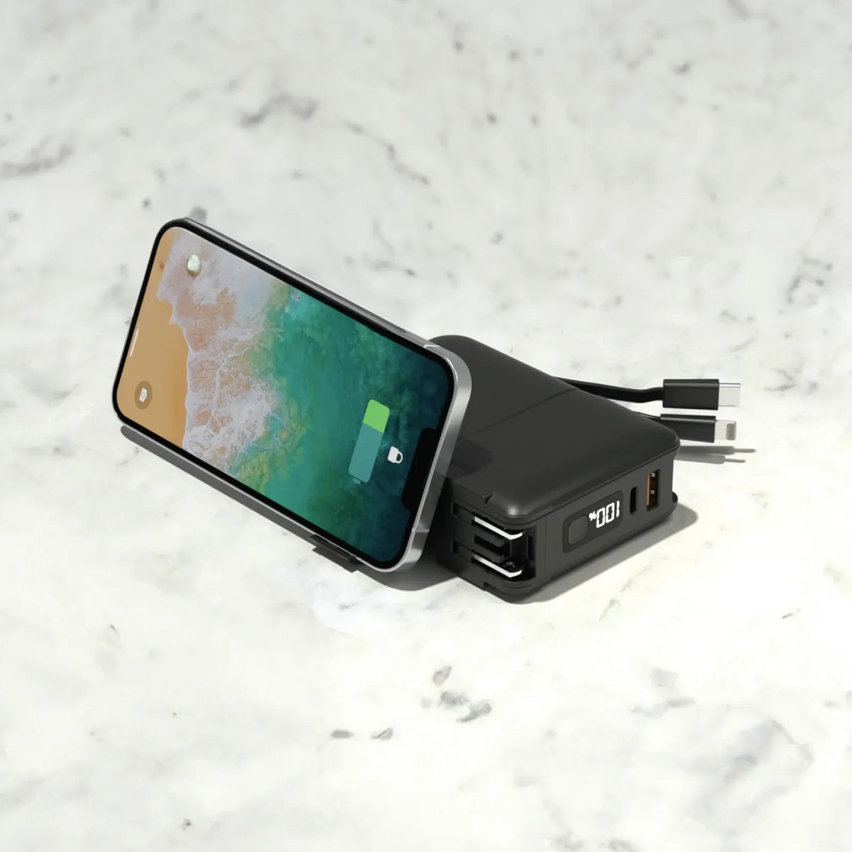 Green Lion Travel Power Bank 10000mAh Adapter Holder Black – image 3