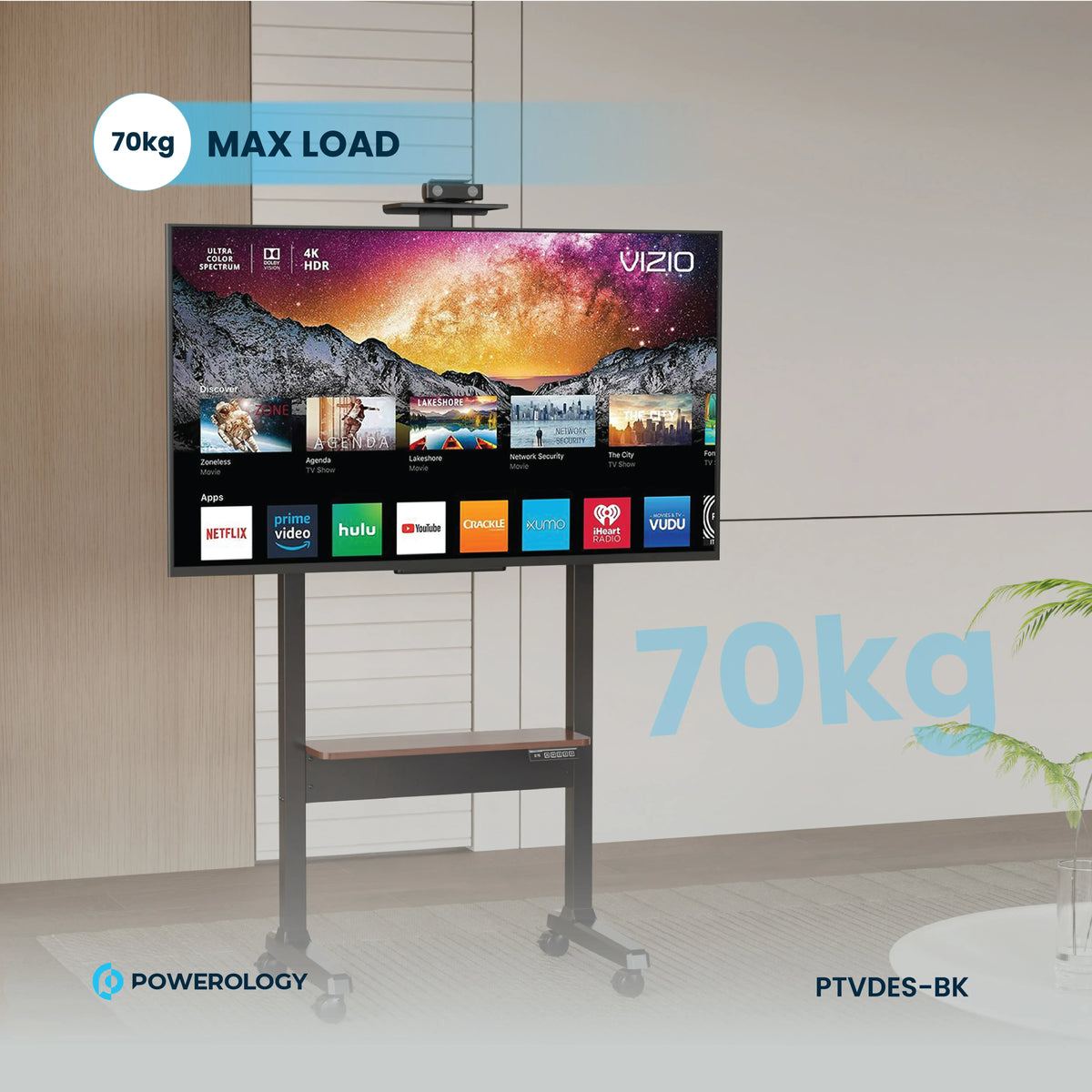 Powerology Electric TVStand - Black – image 12