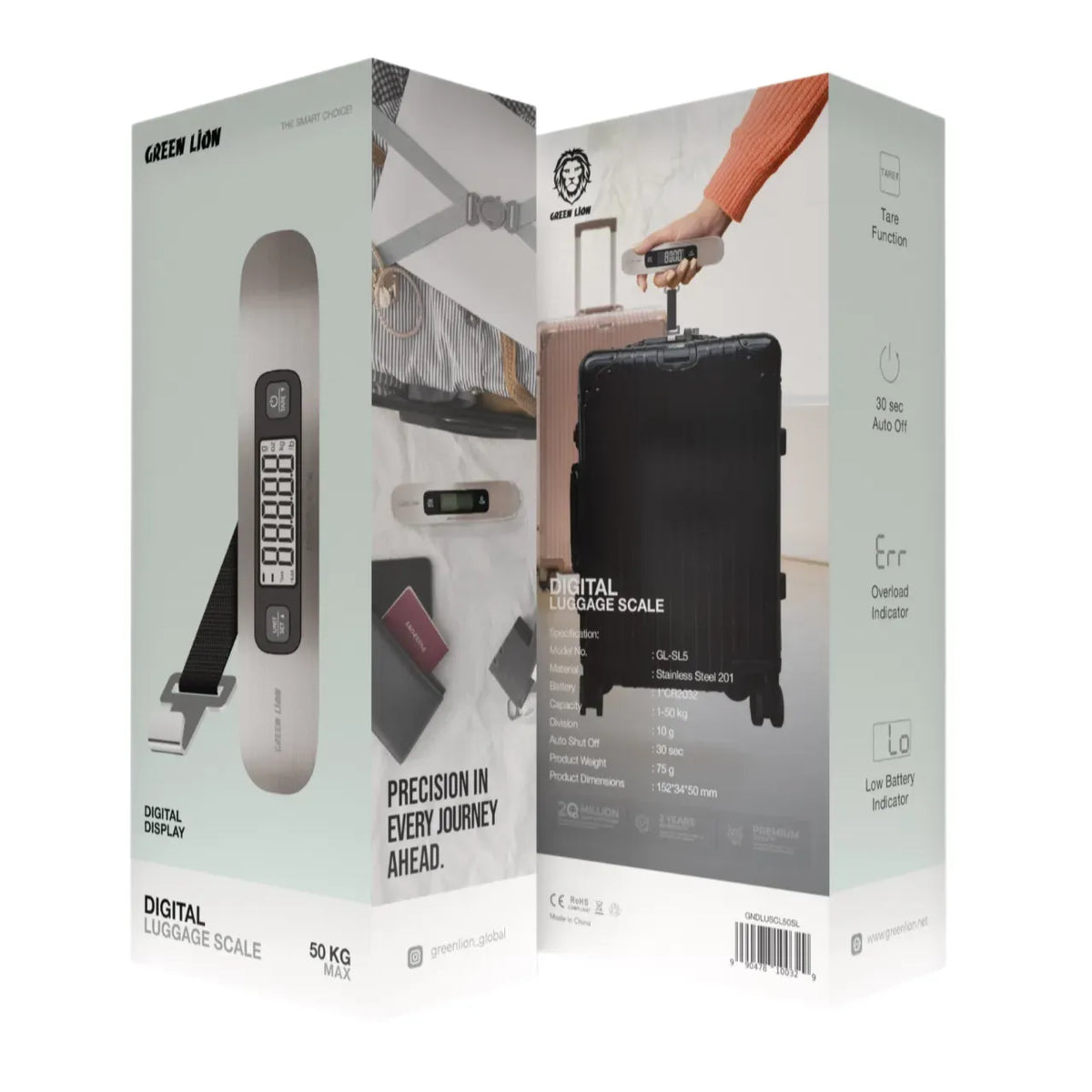 Green Lion Digital Luggage Scale Silver – image 7