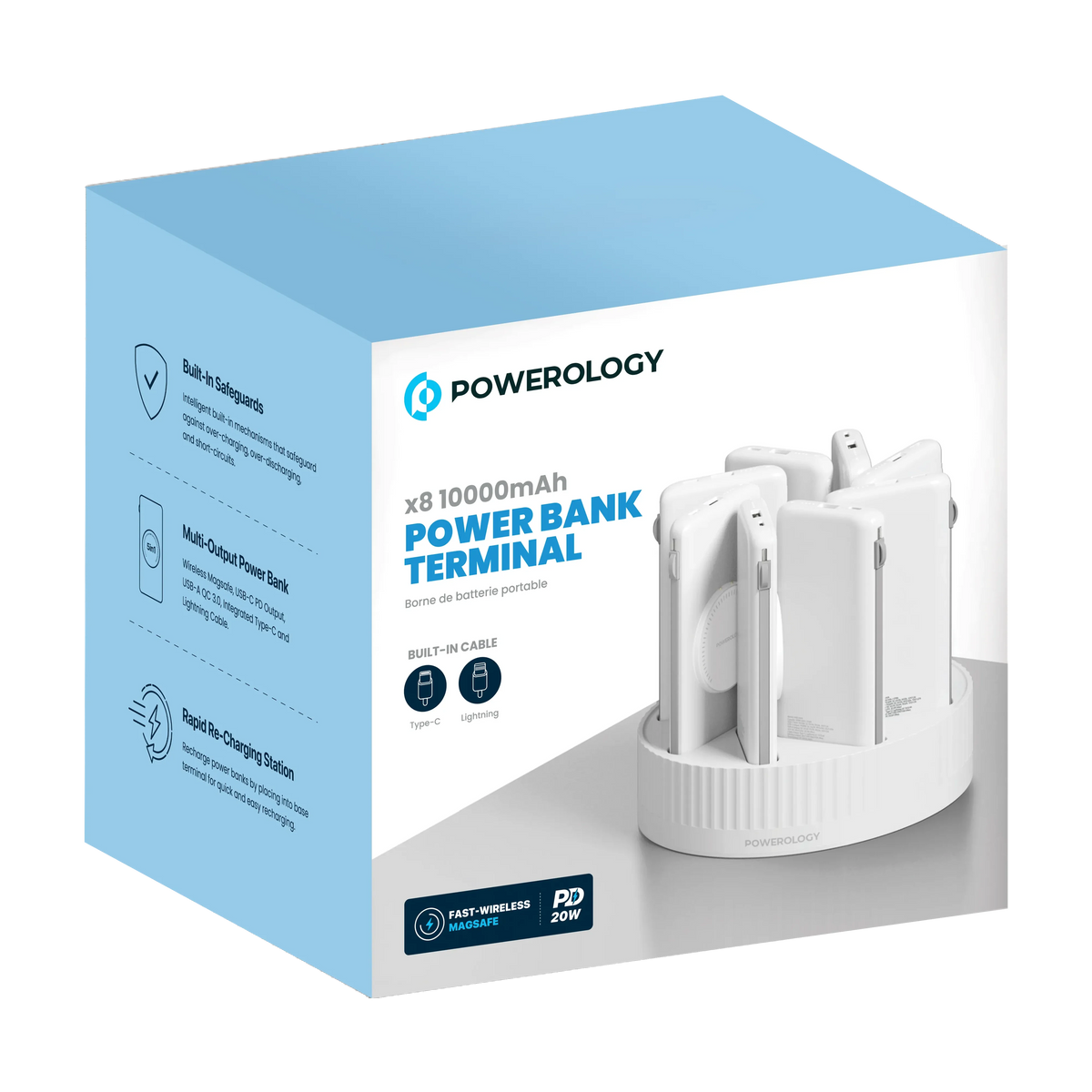Powerology *810000 m Ah Power Bank Terminal - White – image 2