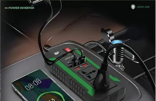 Green Lion Spark 300 Power Inverter - Black – image 2