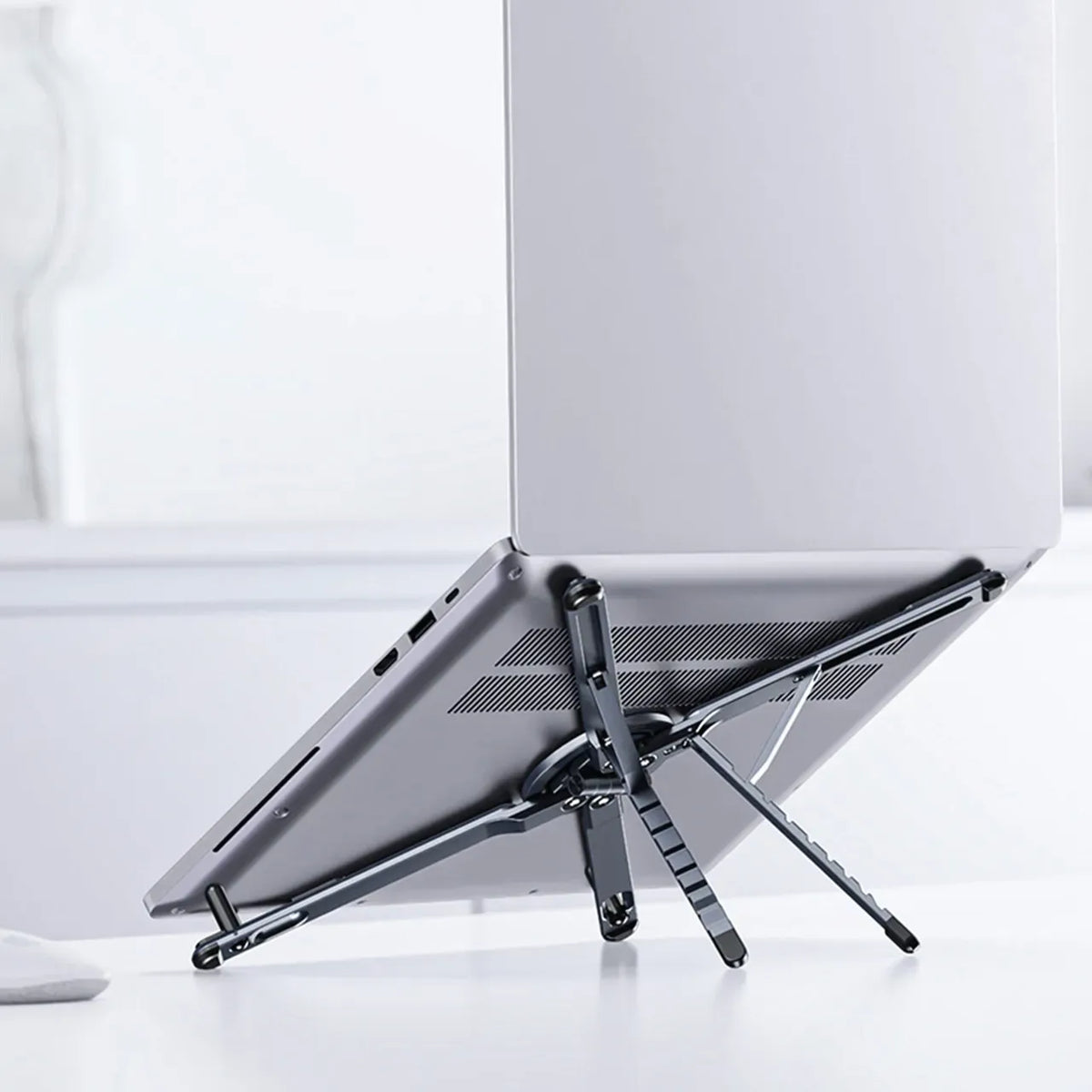 Green Lion Mag Fold Stand for Laptop Tablets Phones Gray – image 2