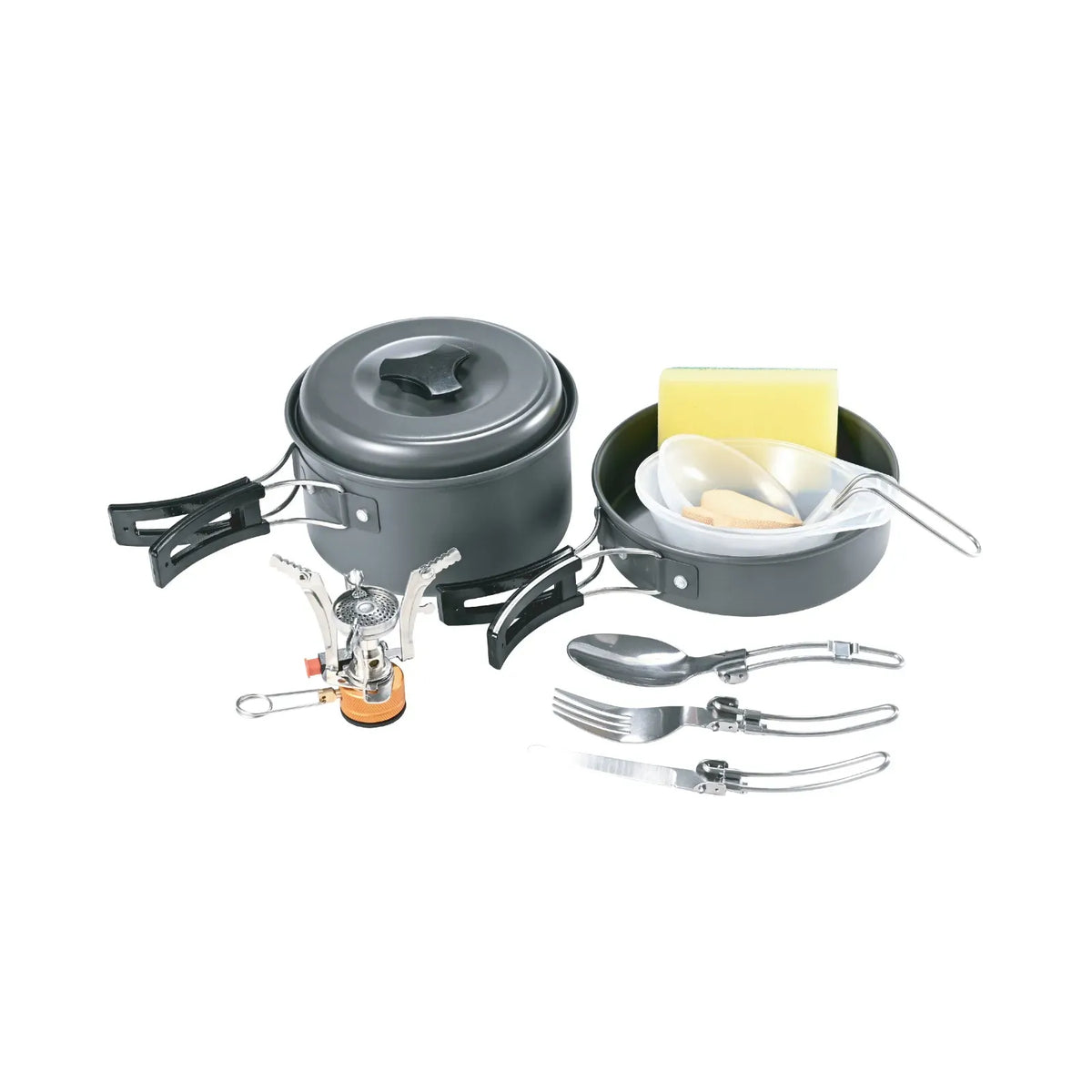 Green Lion 10 in 1 Camping Cookware Black – image 9