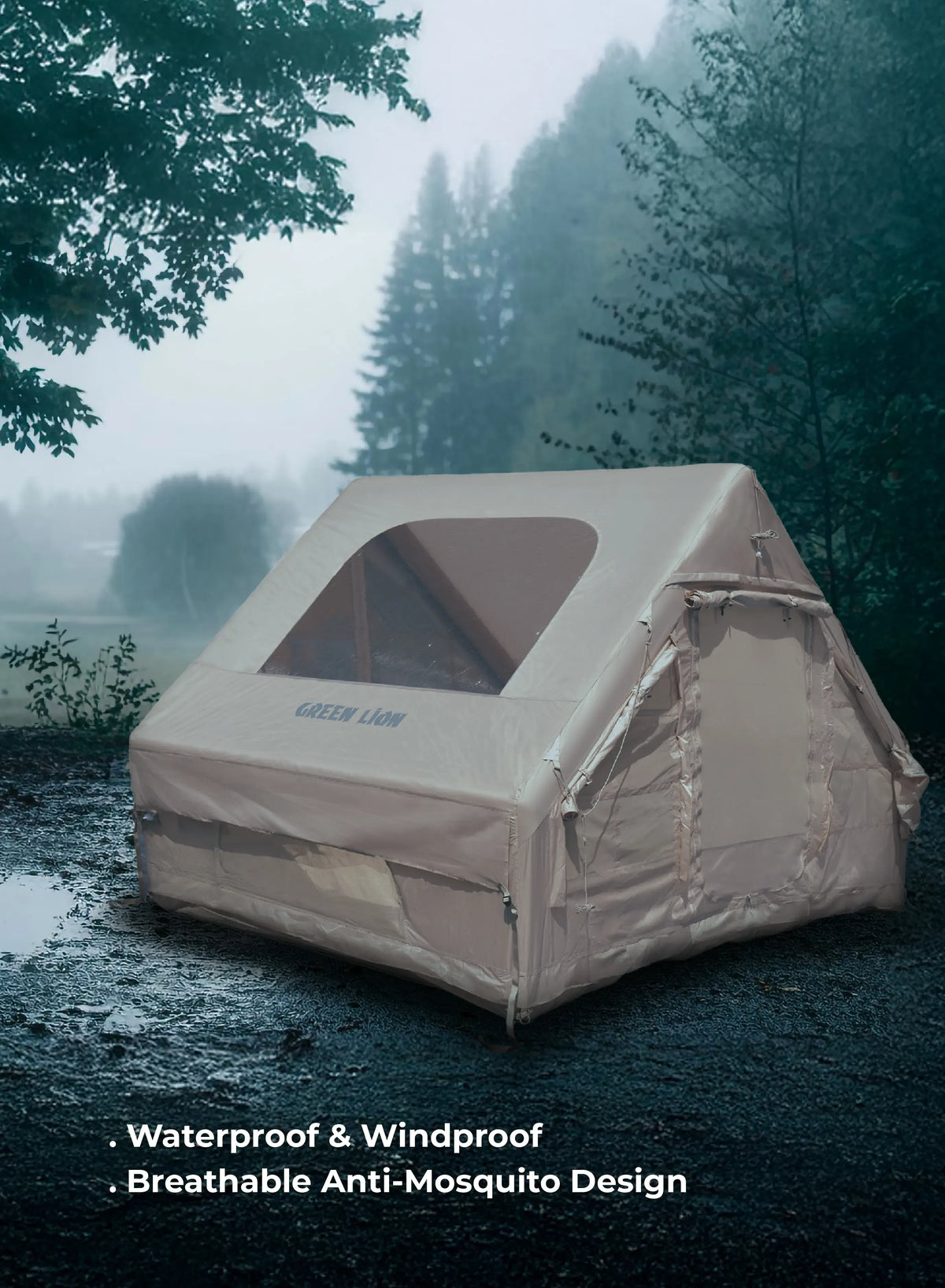 Green Lion Gt 4x Inflatable Camping Tent Beige – image 8