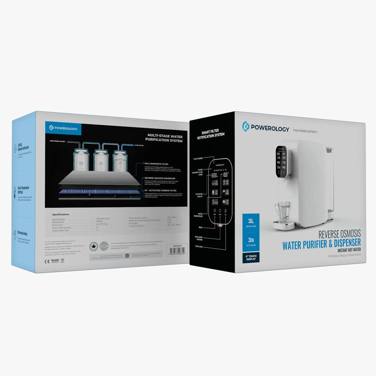 Powerology Reverse Osmosis Water Purifier Dispenser White – image 8