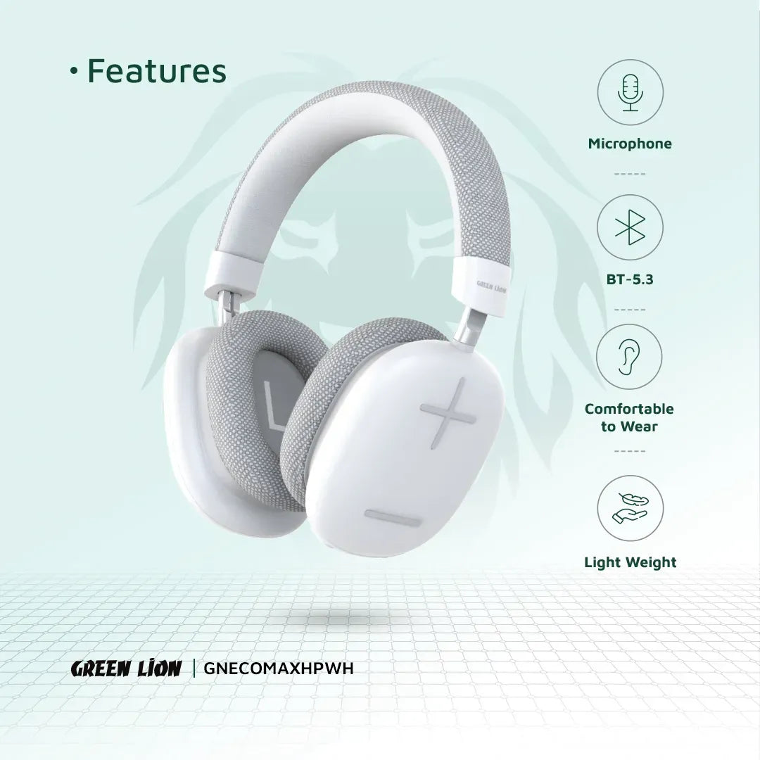 Green Lion Echo Max Headphone - White – image 6