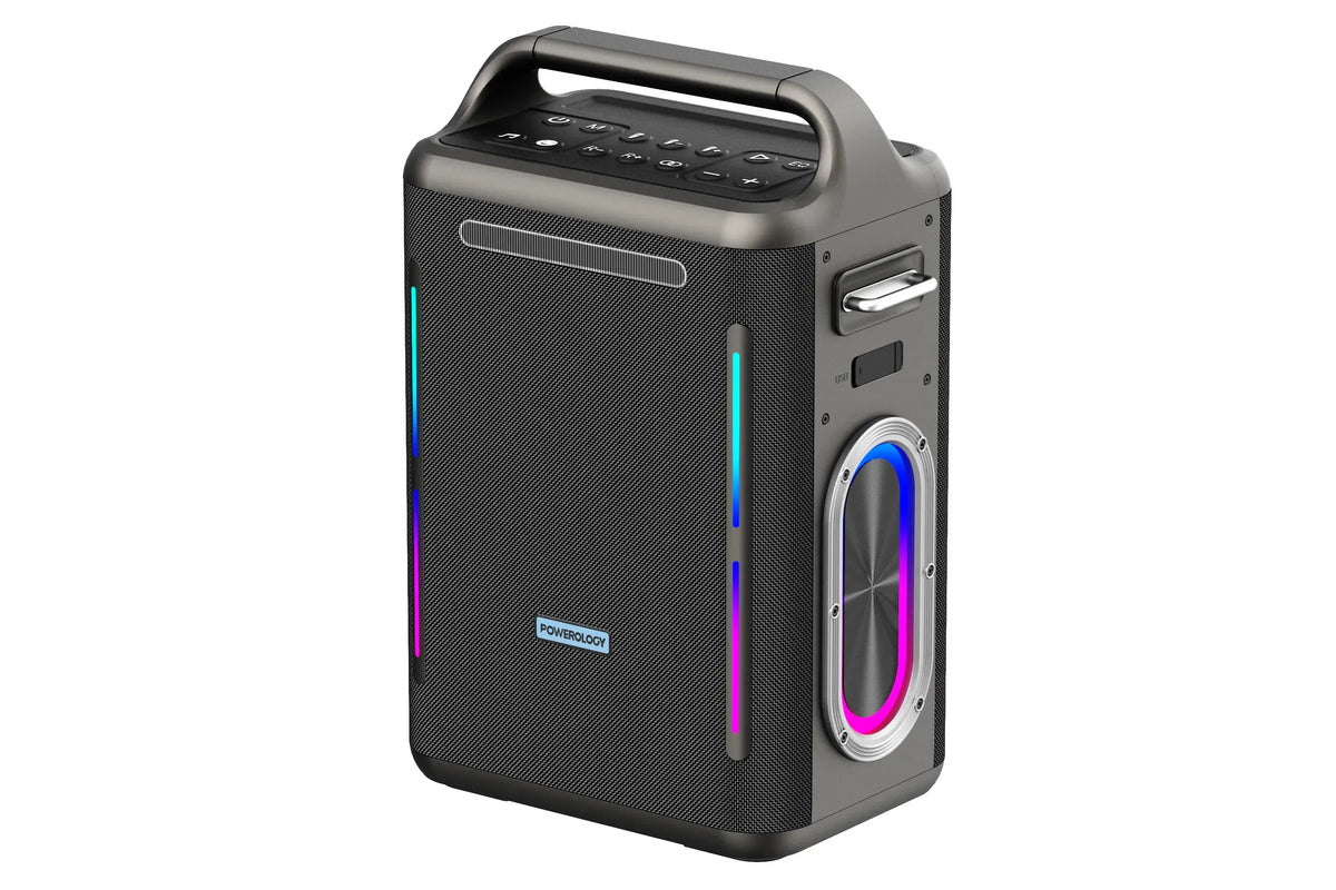 Powerology Karaoke Party Speaker Silver – image 5