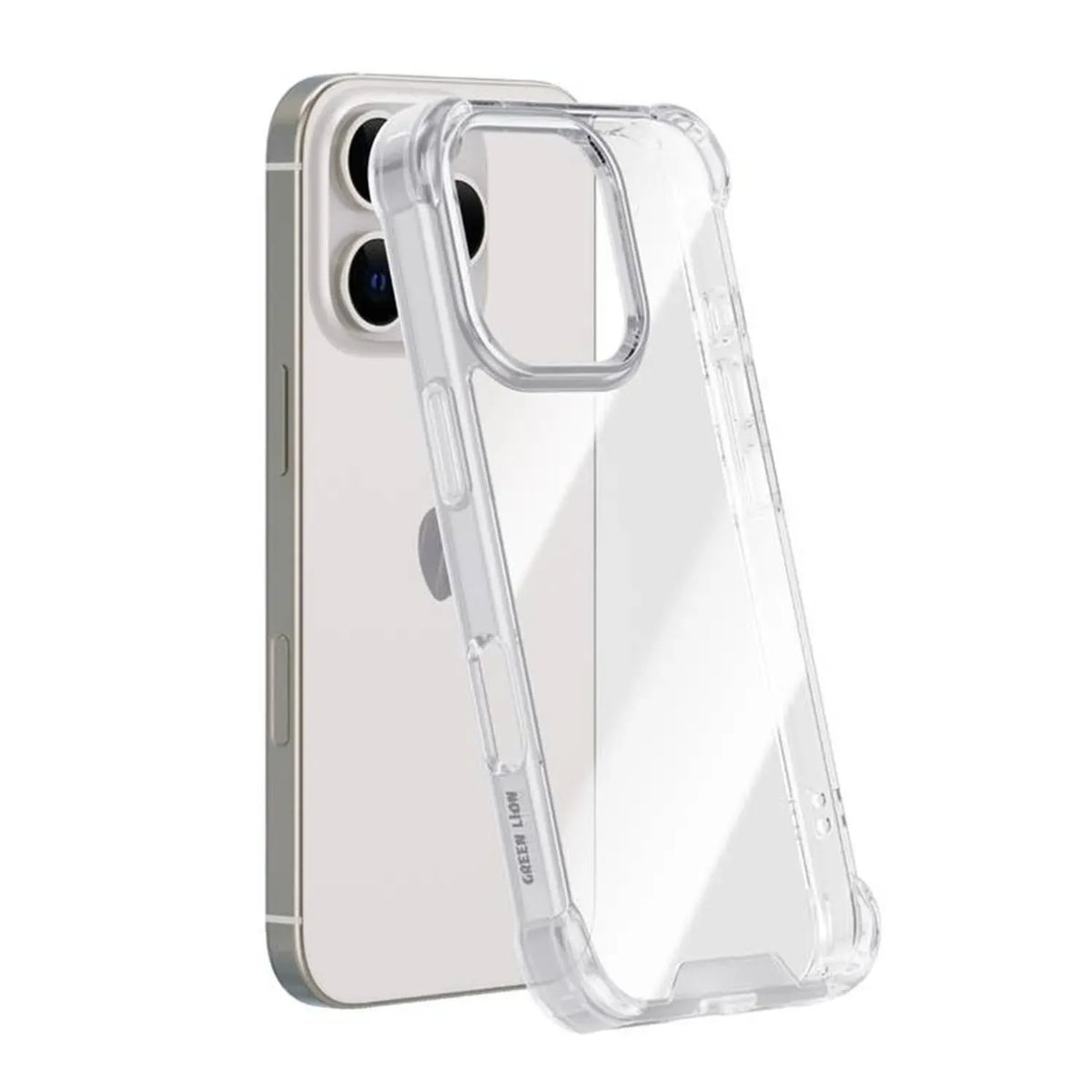 Green Lion Anti Shock Case for Iphone 16 Clear – image 9