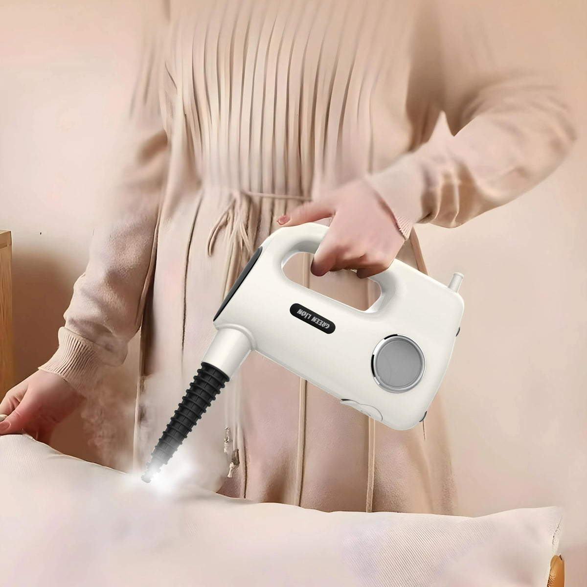 Green Lion Vapor Pro Steam Cleaner 1200w Beige – image 4