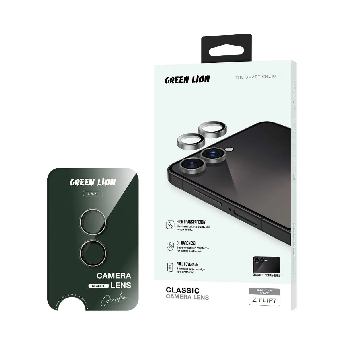 Green Lion Classic Camera Lens for Z Flip 7 Gray – image 11