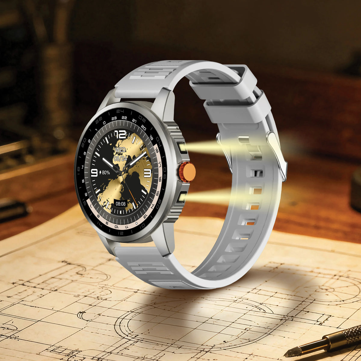 Green Lion Force Smart Watch - Silver – image 3