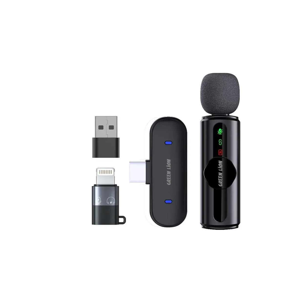 Green Lion Gm 75x Microphone 3 Level Noise Cancellation Black – image 2