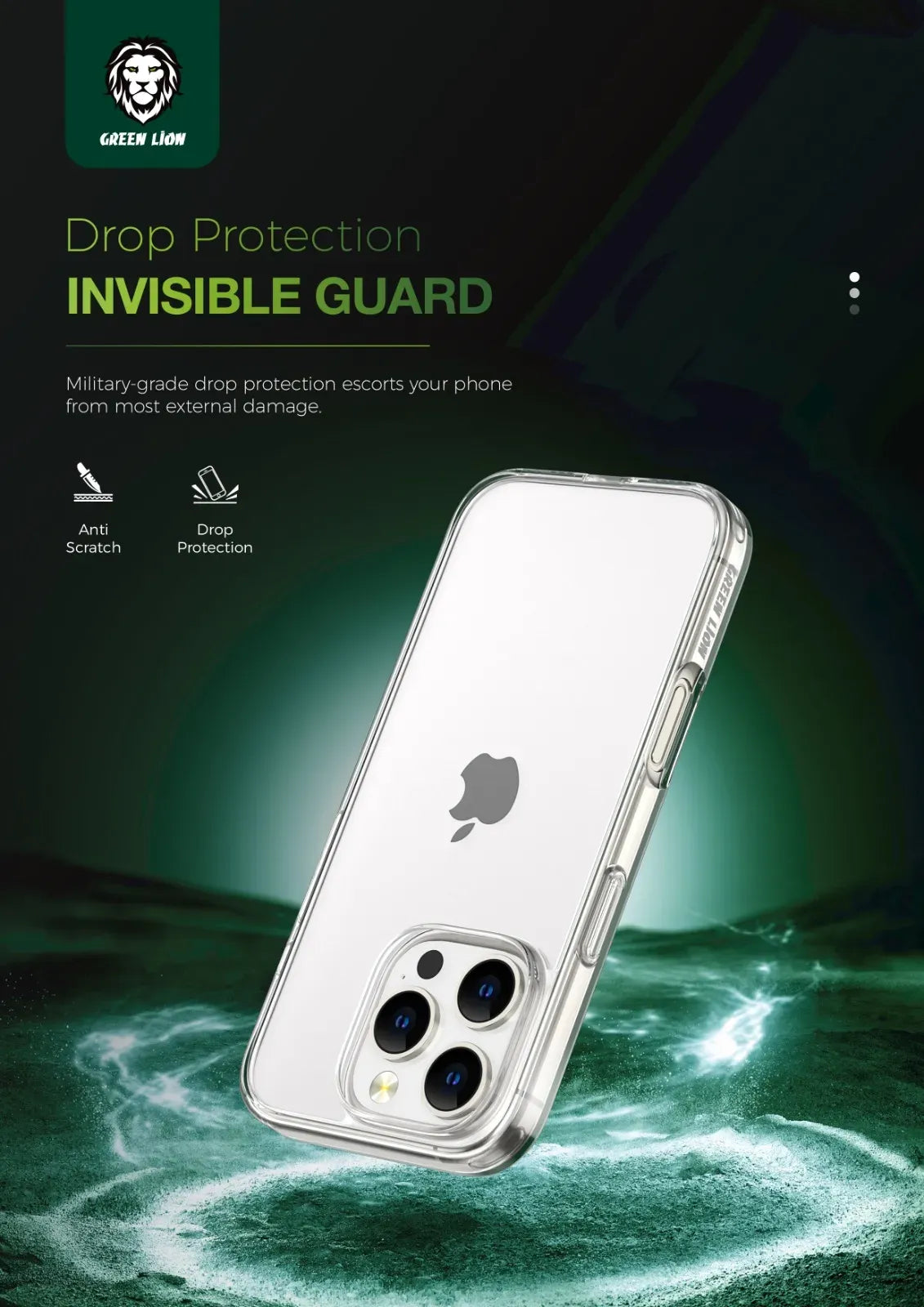 Green Lion Crystal Clear Case – image 13