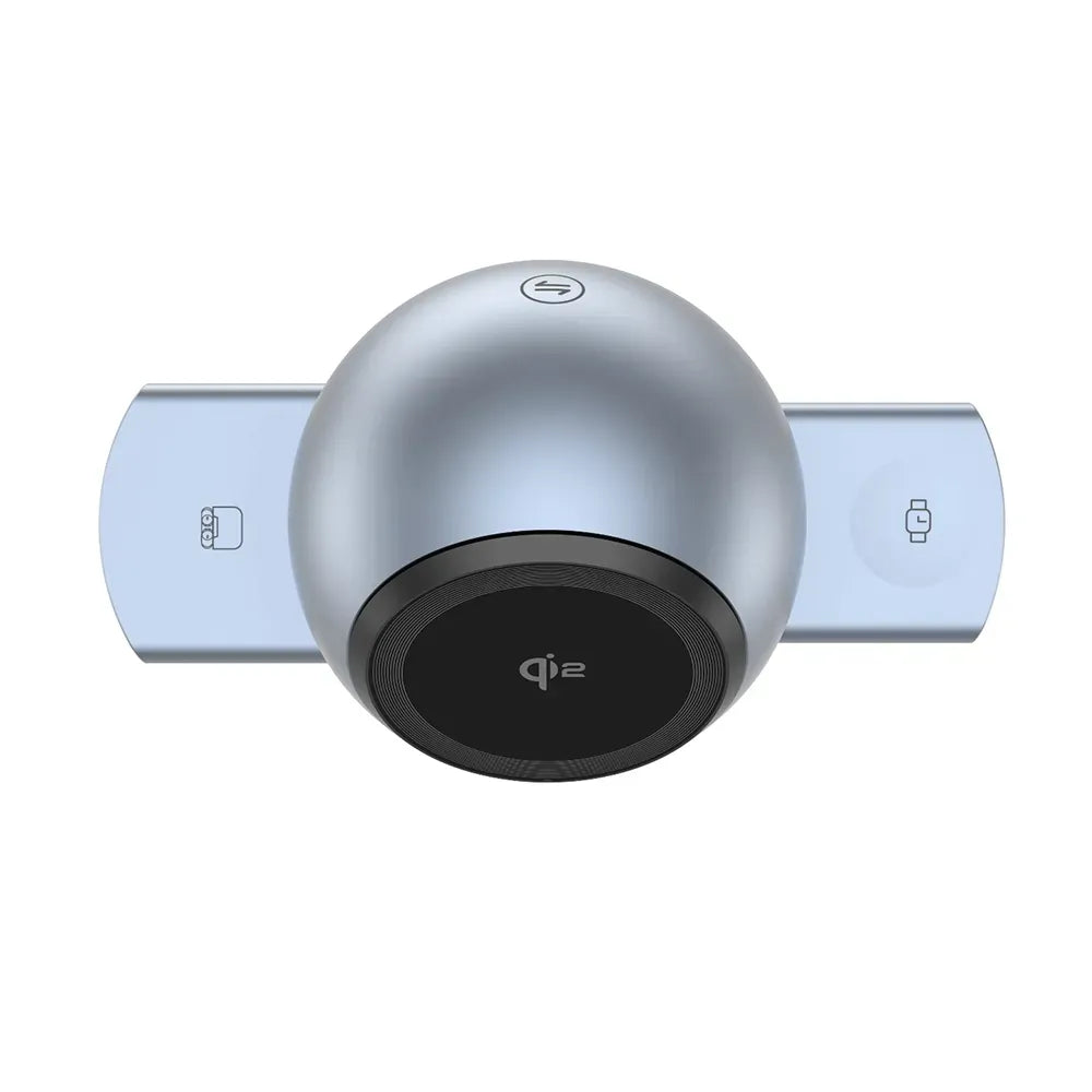 Powerology Qi2 Speaker Charge Station Gray – image 10