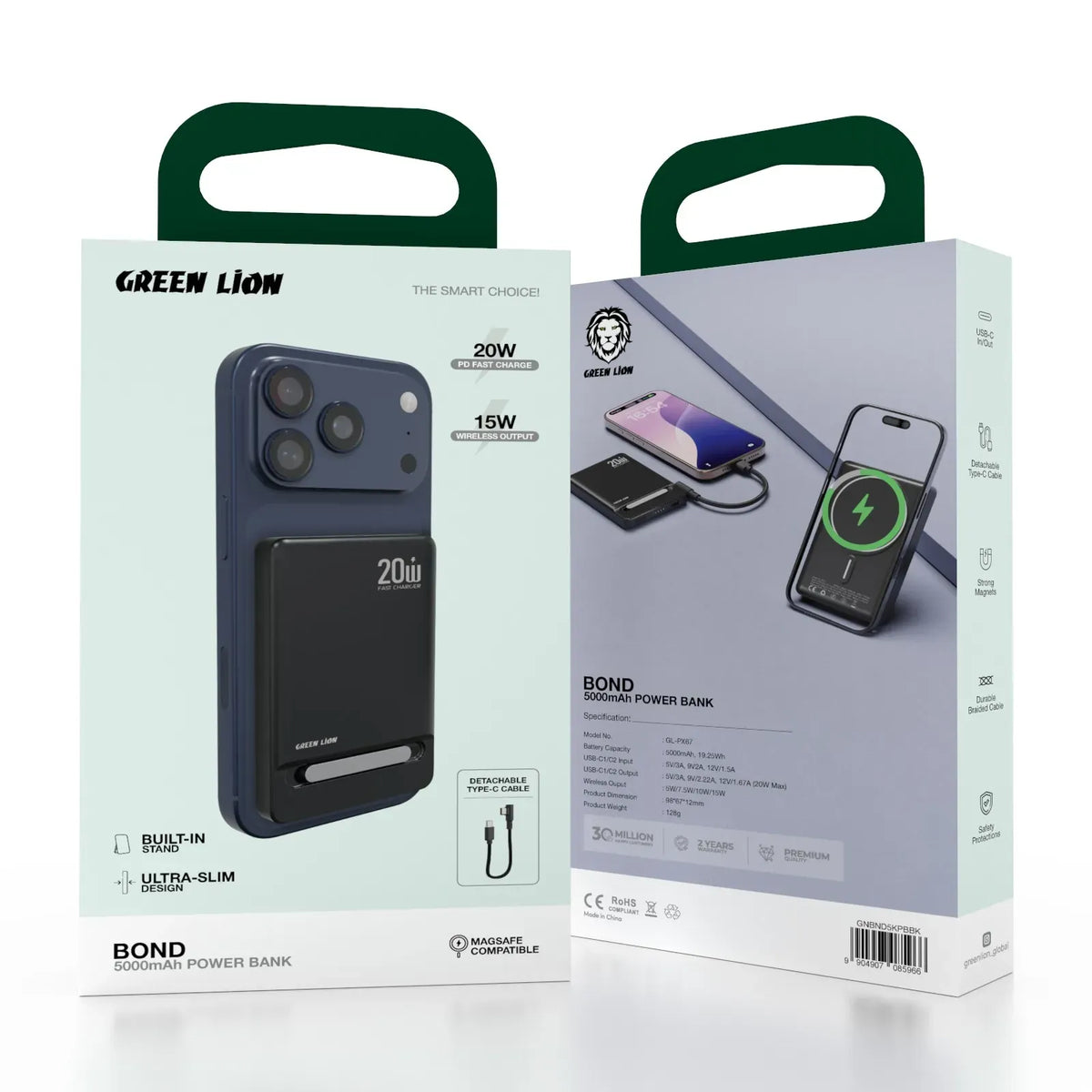 Green Lion Bond Power Bank 5000 m Ah - Black – image 8