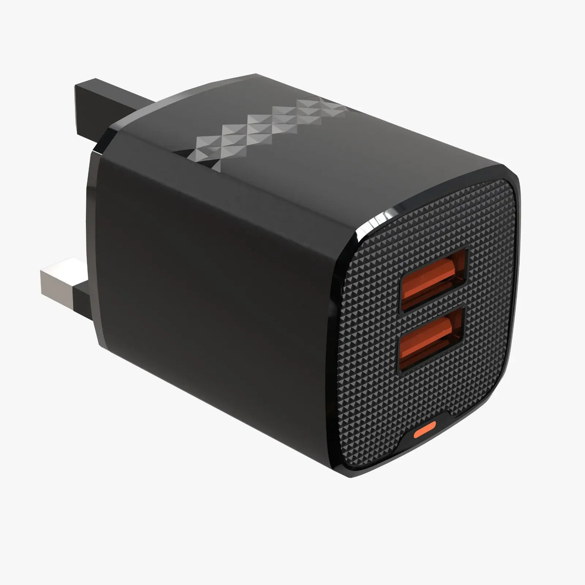 Green Lion Dual Port Wall Charger UKPlug 2 USB-A Port USB-Ato Lightning 1 m Cable - Black – image 6