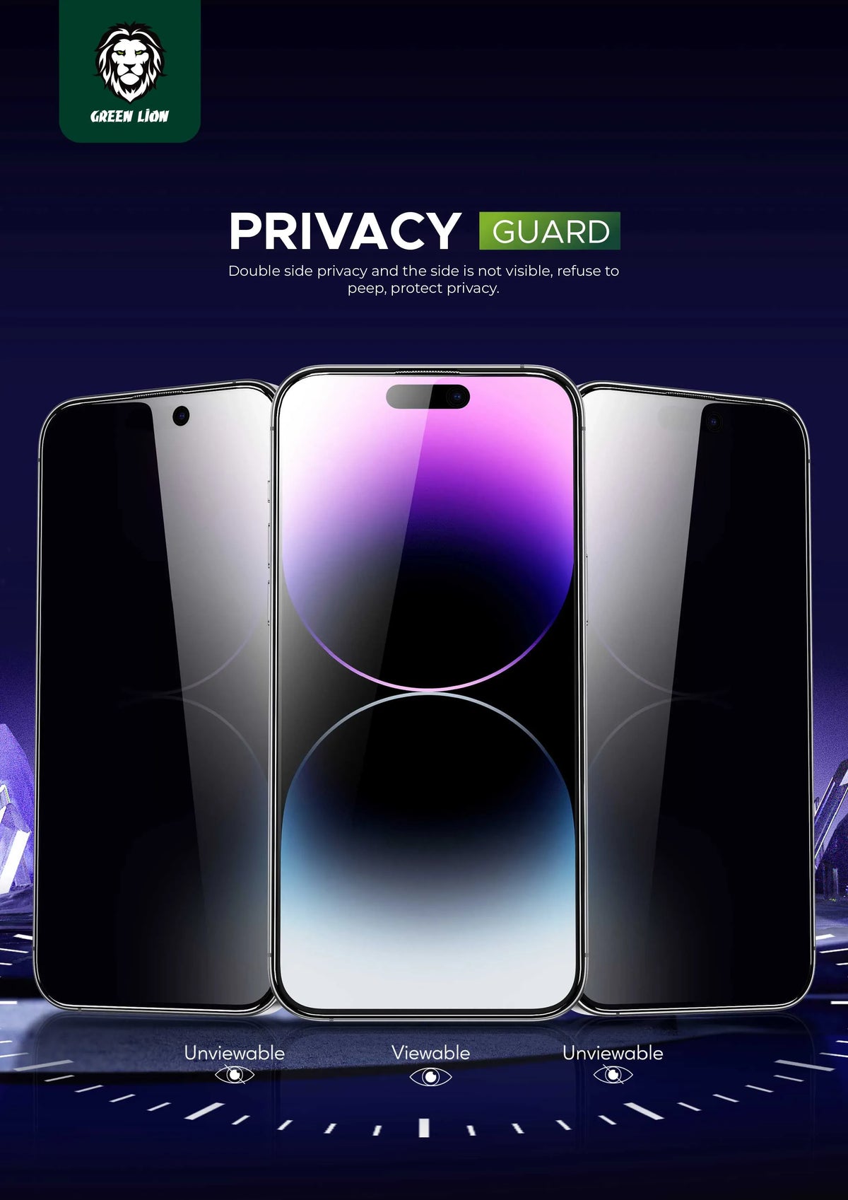 Green Lion 9 HSteve Privacy Screen Protector - Black Edge/Privacy – image 7