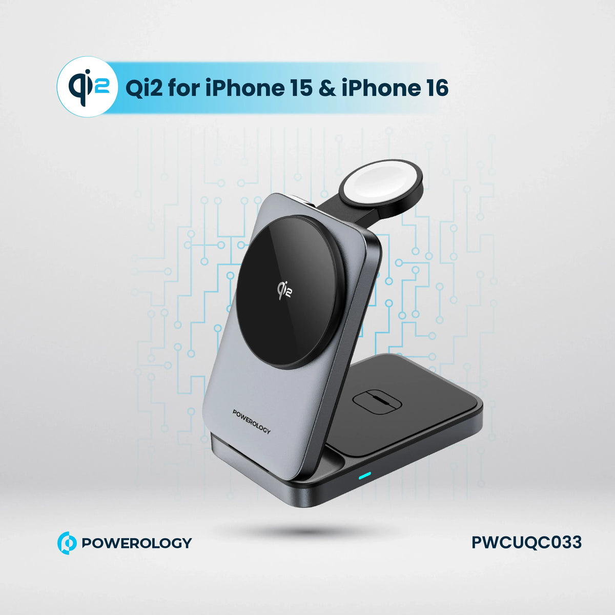 Powerology Qi2 Fast Charging Multi Device Hub Black – image 16