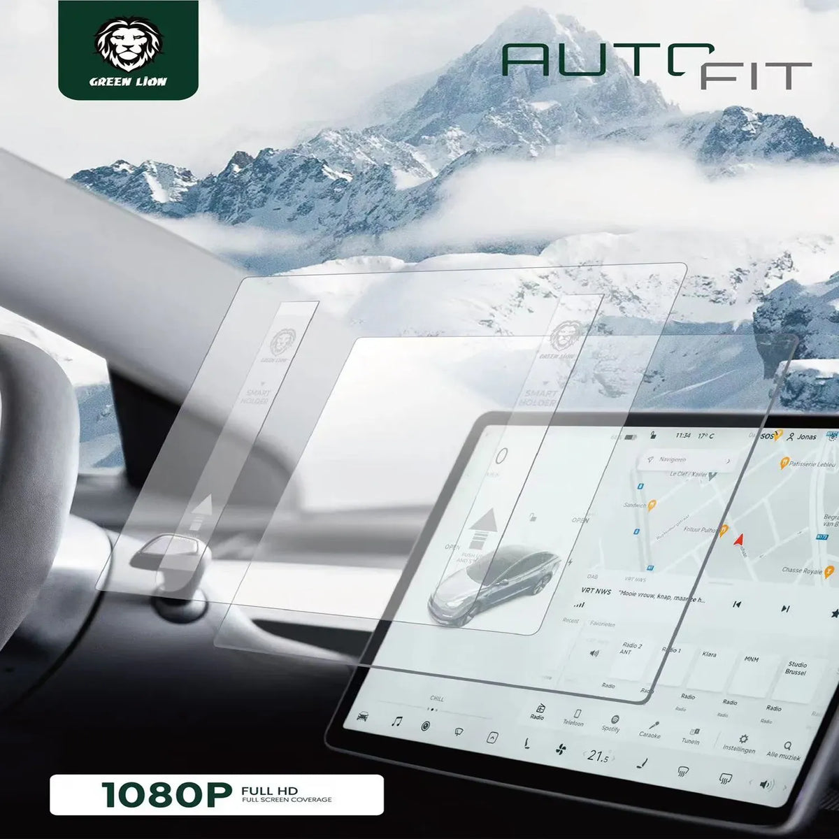 Green Lion Auto Screen Protector With Applicator - Clear – image 6