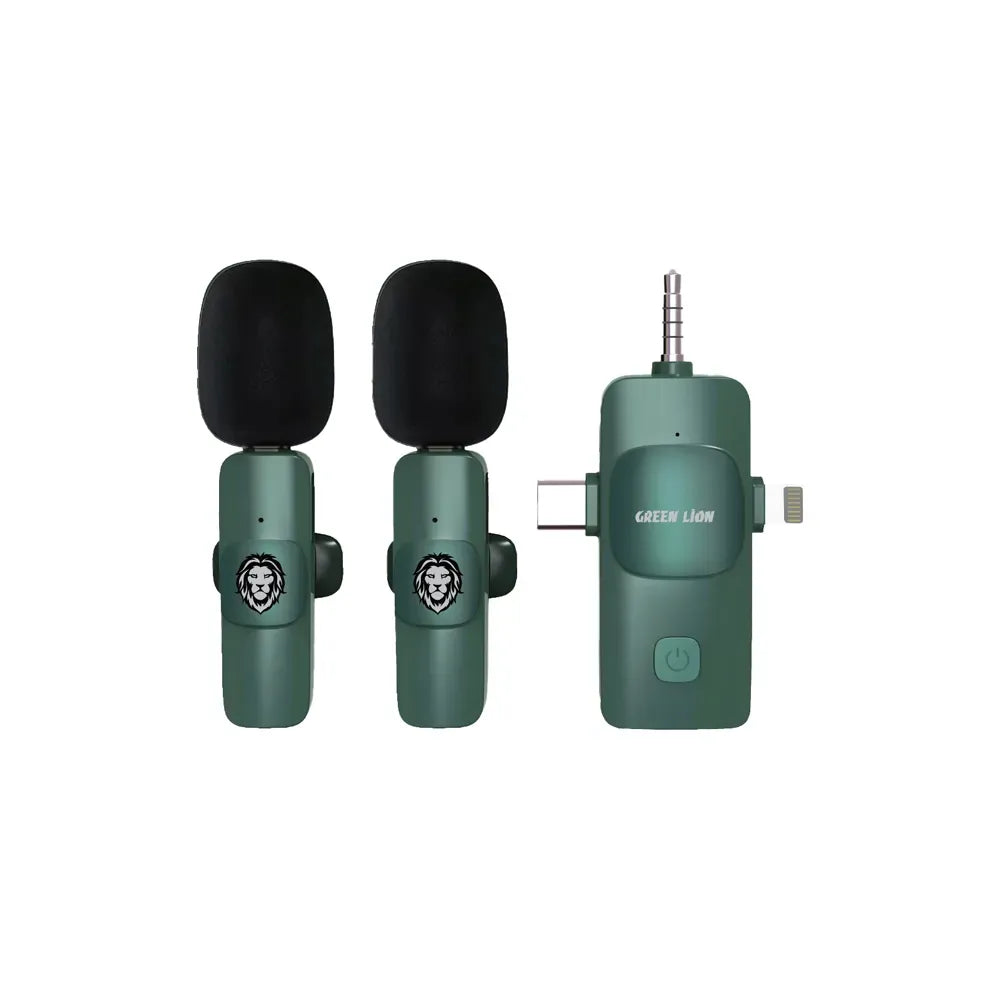 Green Lion 3 In 1 Microphone Type-C/Lightning/Aux