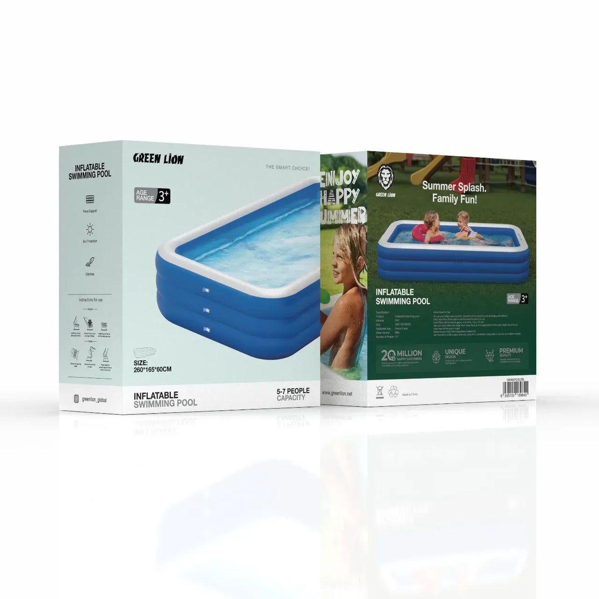 Green Lion Inflatable Swimming Pool - Blue – image 14