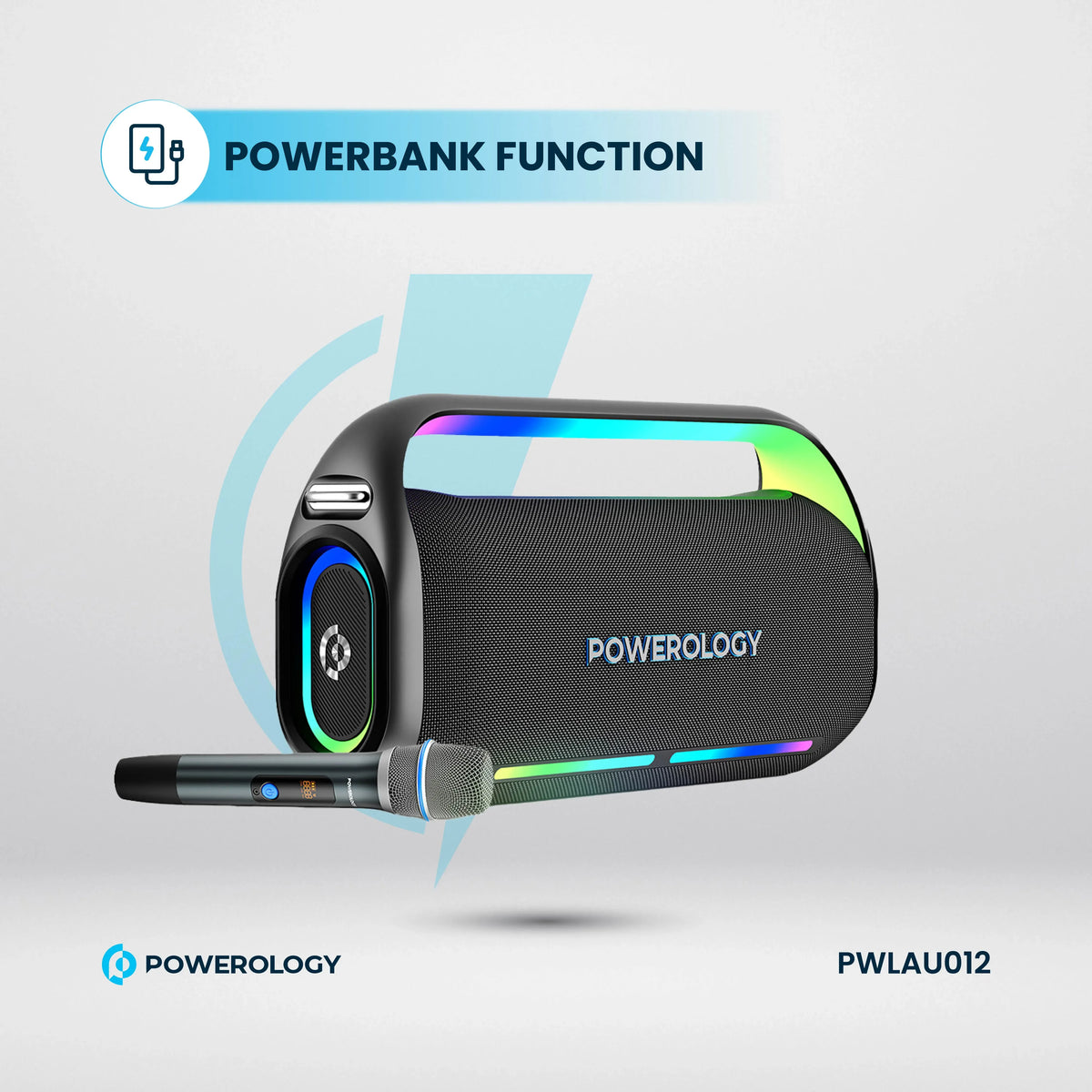 Powerology Deep Bass Party Speaker Black – image 15