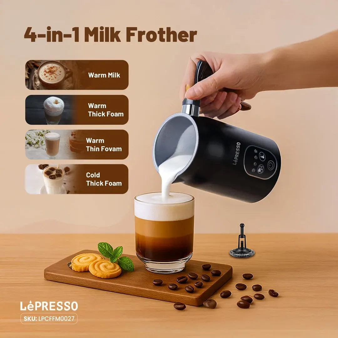 LePresso Four Froth Milk Frother Black – image 14