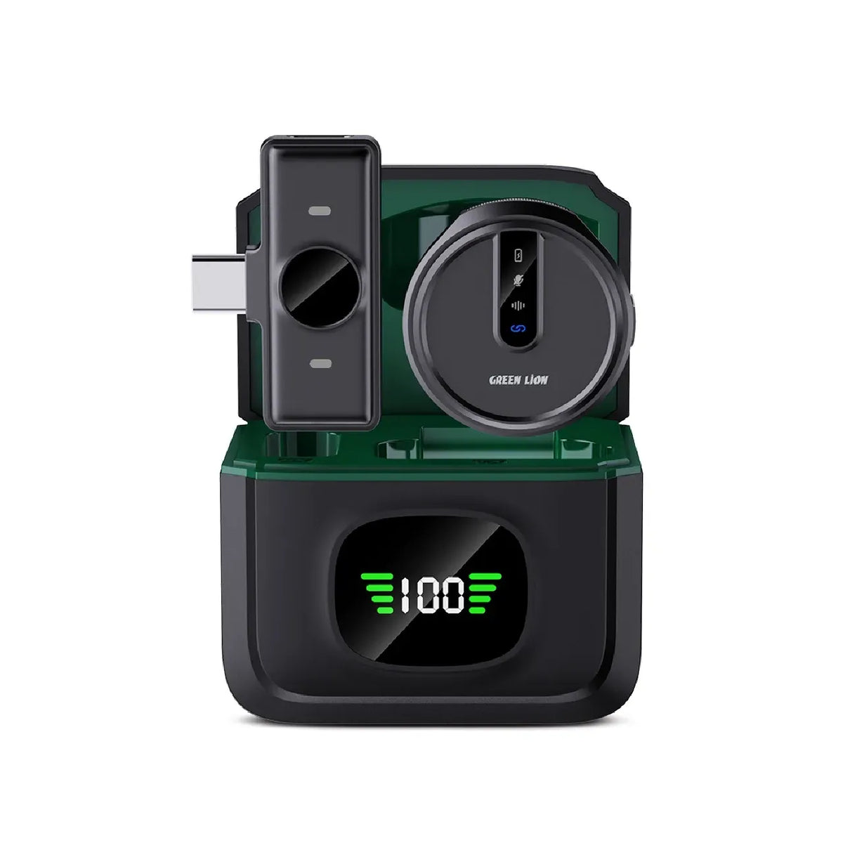 Green Lion Gm 88x Wireless Microphone with Digital Display Black – image 5