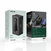 Green Lion Container 10000 m Ah Power Bank PD 20 W-Include 4 in 1 Charging Cable - Black