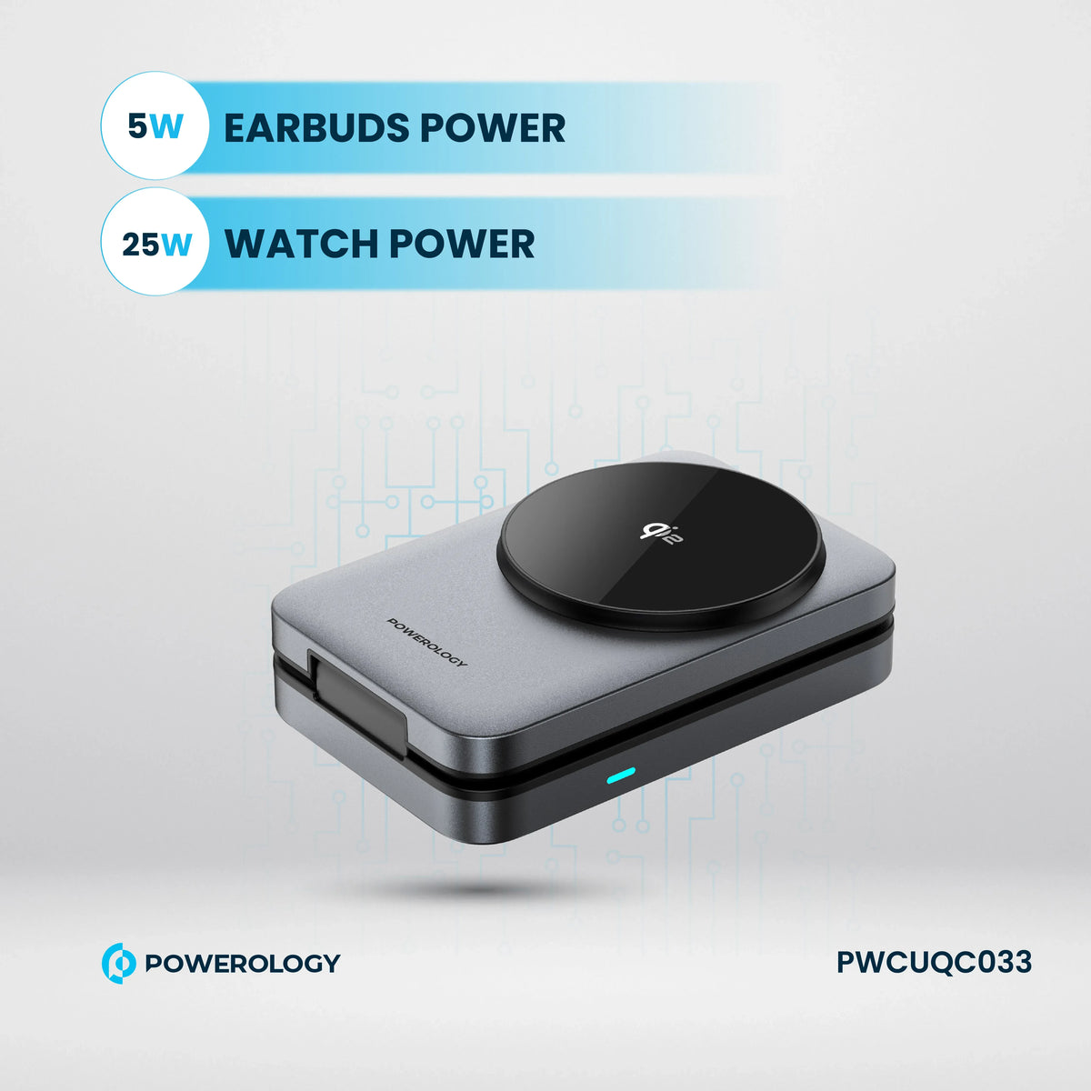 Powerology Qi2 Fast Charging Multi Device Hub Black – image 19