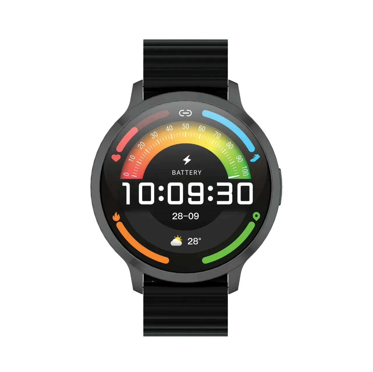 Powerology Aura Smart Watch 1.73" Display - Black – image 2