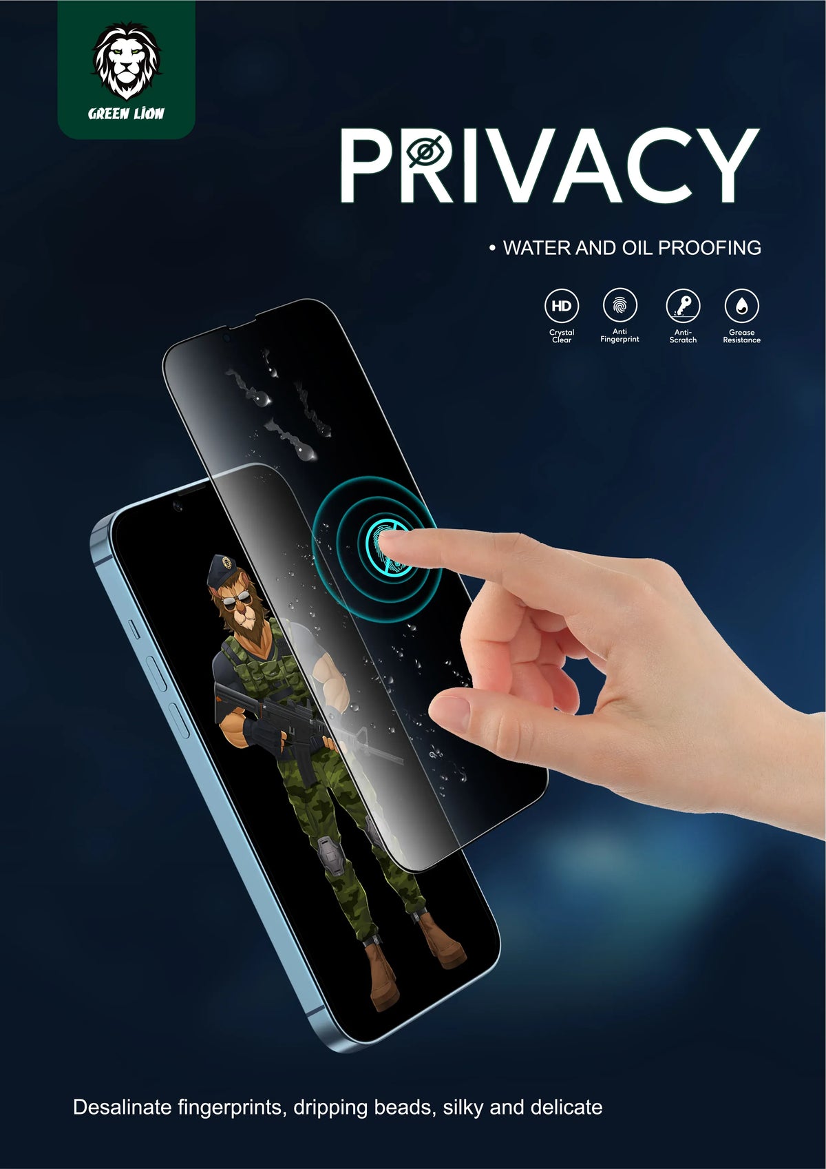 Green Lion 3d Pet Privacy Glass Screen Protector Iphone 11 11 Pro 11 Pro Max – image 9