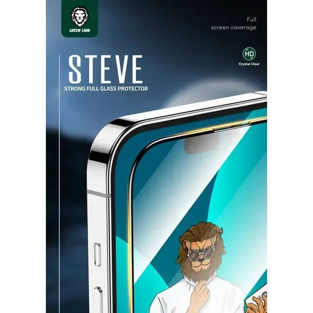Green Lion 9 HSteve HD Screen Protector - Black Edge/Clear – image 3