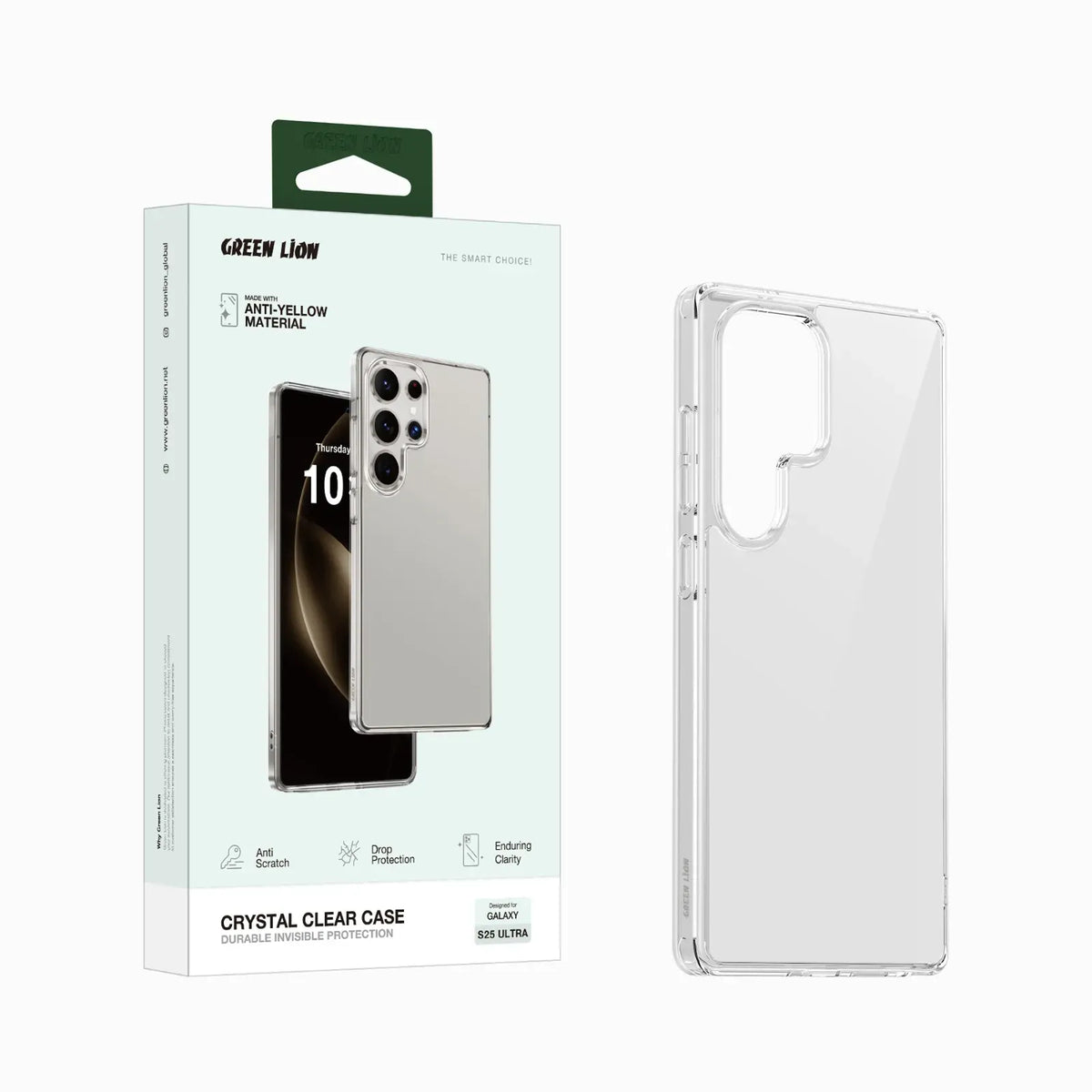 Green Lion Crystal Clear Case – image 3