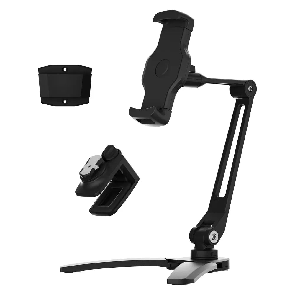 Powerology Solid Alloy Aluminum 360deg Rotatable Suction Phone Holder Black – image 4
