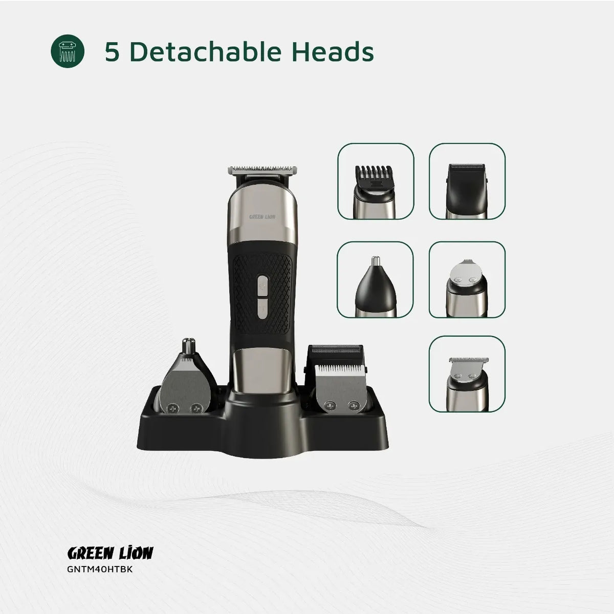 Green Lion Trim Master 5 in 1 Trimmer Black – image 9