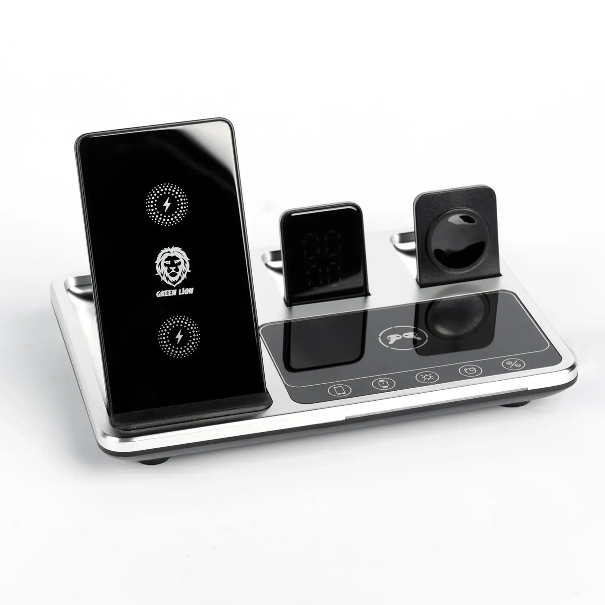 Green Lion 4 in 1 Wireless Charging Station Gray – image 9
