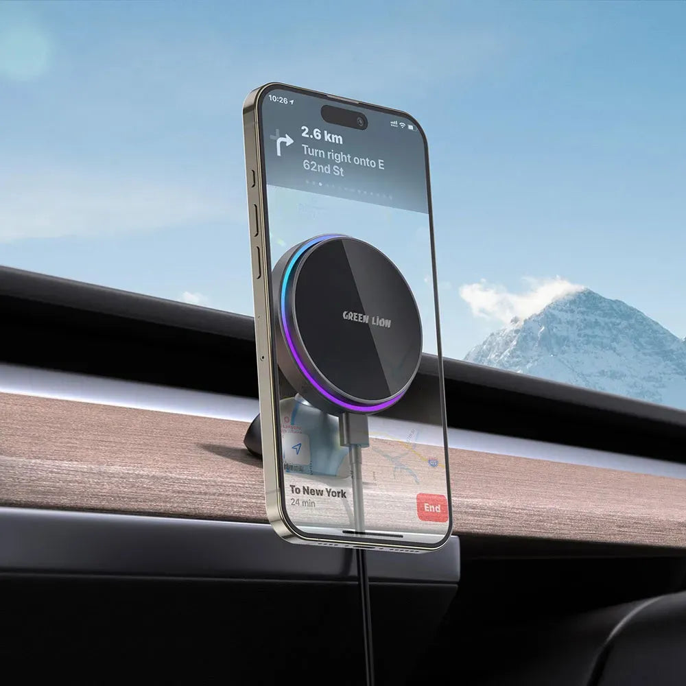 Green Lion Magprime Car Charger Holder Black – image 4