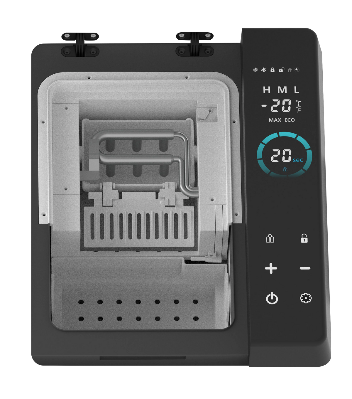 Powerology Portable Outdoor Fridge Ice Maker Black – image 4